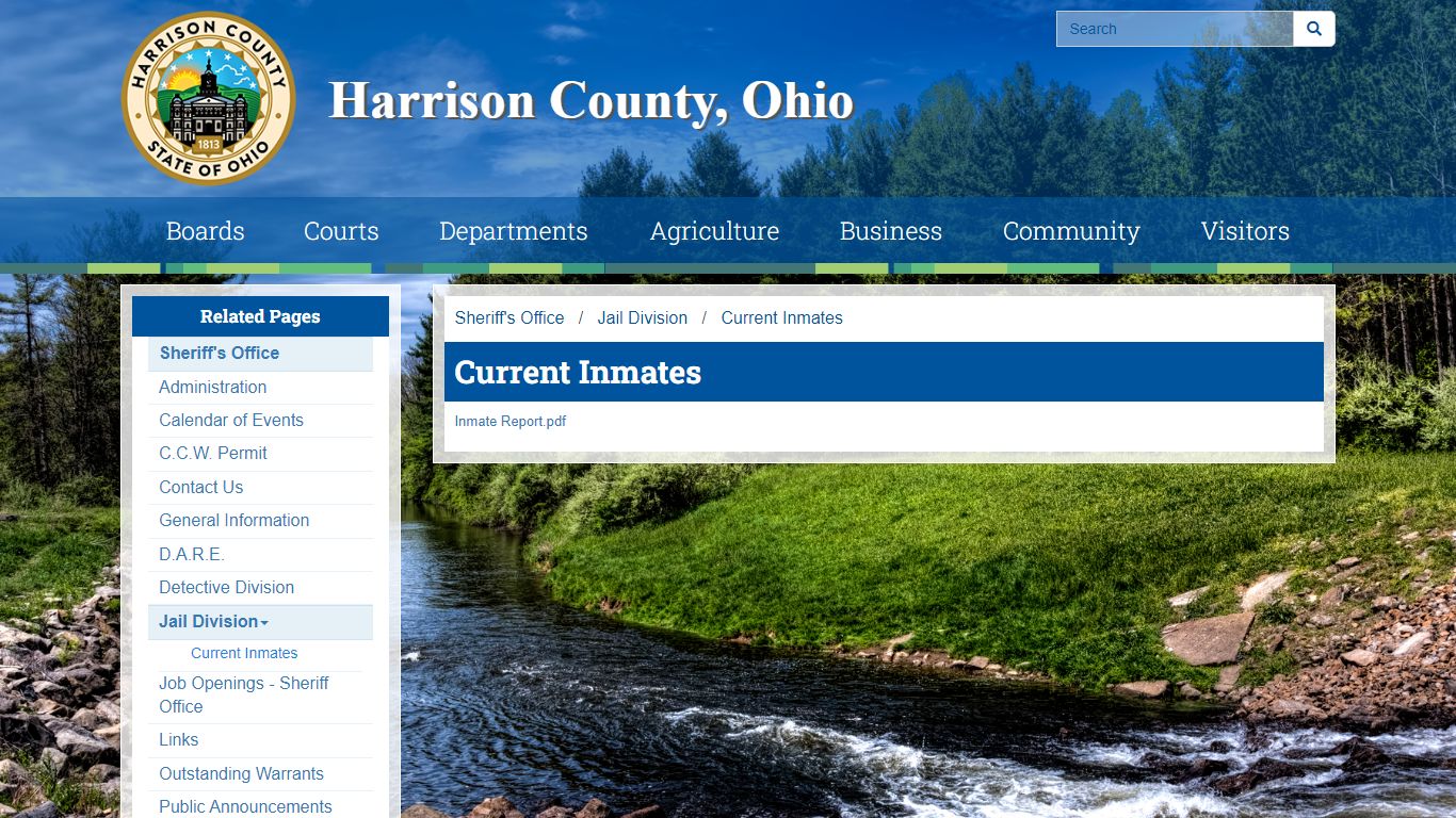 Current Inmates - Harrison County Ohio